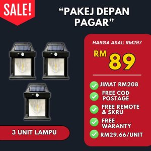 Lampu Solar - 3 Unit