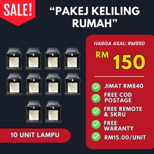 Lampu Solar - 10 Unit